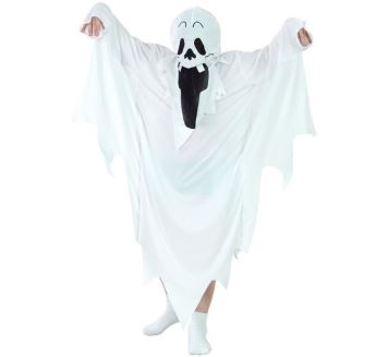 Dětský kostým DUCH - ghost - vel.130/140 cm - unisex - Halloween