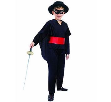 Kostým dětský Zorro - bandita - vel. 110-120 cm