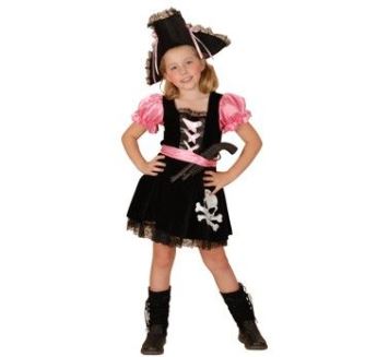 Dětský kostým Pirátka růžová vel.110-120 cm
