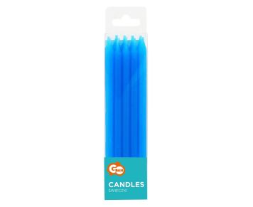 Narozeninové svíčky 8,6 cm 10 ks modré