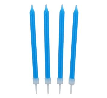 Narozeninové svíčky 8,6 cm 10 ks modré