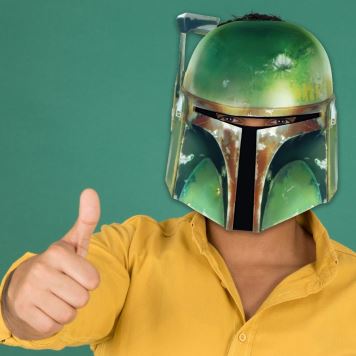 Maska celebrit - Star Wars -  Hvězdné války - Boba Fett