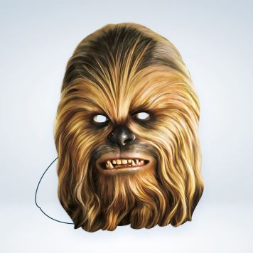 Maska celebrit - Star Wars - Hvězdné války -  Chewbacca