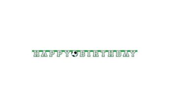 Girlanda - Happy Birthday - narozeniny - Fotbal - 213 cm