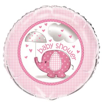 Balón foliový  "Baby shower" Těhotenský večírek - Holka / Girl 45 cm