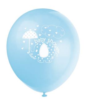 Balónky "Baby shower" Těhotenský večírek - Kluk / Boy - 30 cm - 8ks