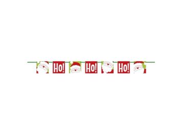 Girlanda HOHOHO banner - Vánoce - Santa Claus - 152 cm