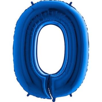 Balón foliový číslice MODRÁ - BLUE 102 cm - 0