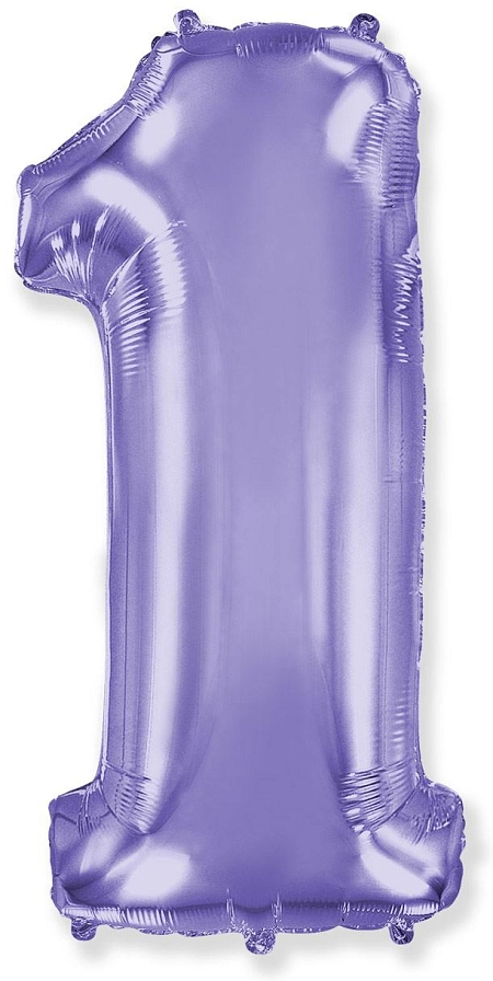 Balón foliový číslice FIALOVÁ - LILA 102 cm - 1
