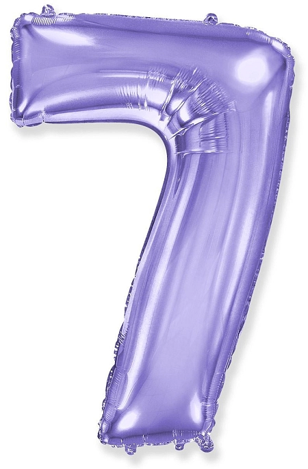 Balón foliový číslice FIALOVÁ - LILA 102 cm - 7