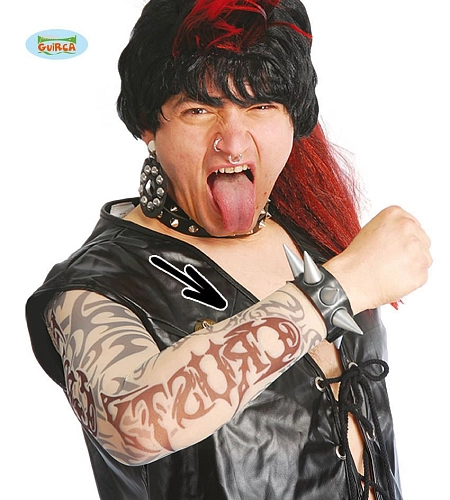 Rukáv - tetování rocker