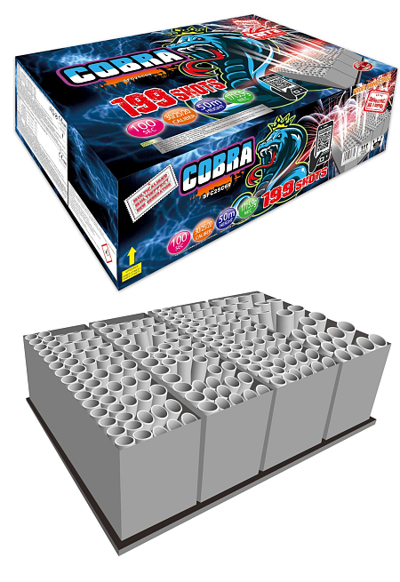 PROFI SLOŽENÝ OHŇOSTROJ COBRA 199 RAN 1/1