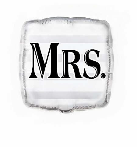 Fóliový balónek Mrs. - Svatba - 45 cm