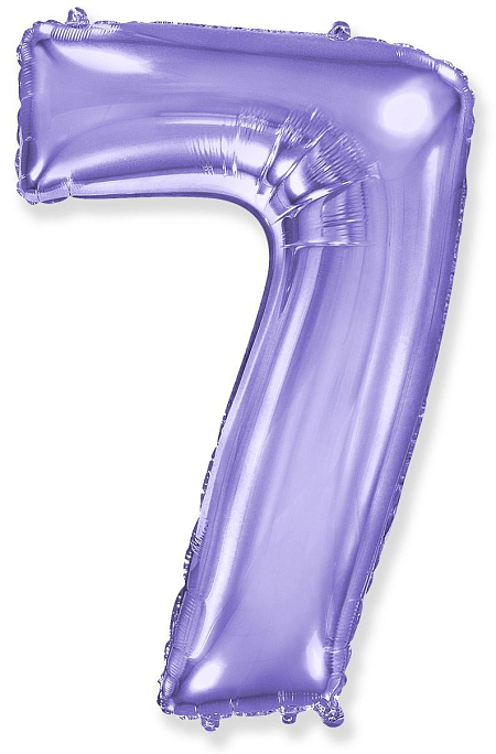 Balón foliový číslice FIALOVÁ - LILA 102 cm - 7