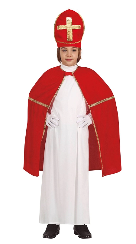 Dětský kostým - plášť Mikuláš - Vánoce - 75 cm - unisex