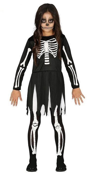 Dětský kostým KOSTRA - vel.7-9 let - Halloween