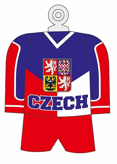 Minidres HOKEJ ČR k zavěšení - ČR fanoušek - 11 x 16 cm