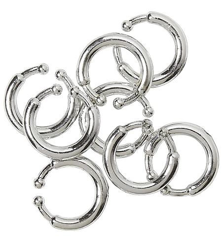 Sada falešných piercingových kroužků - piercing - 8 ks