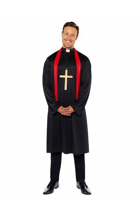 Pánský kostým kněz - Halloween - vel. M