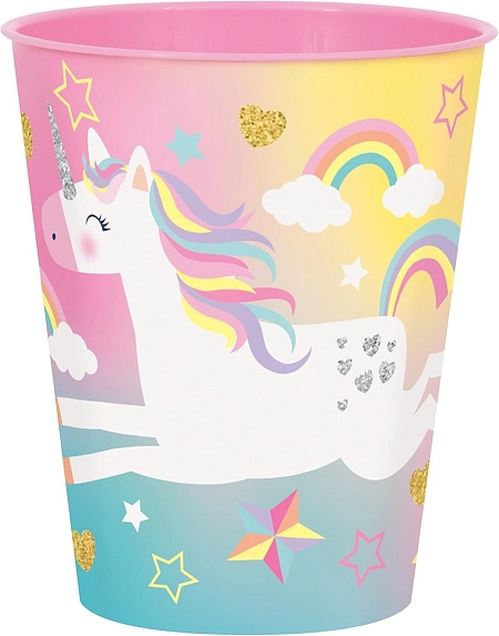 Plastové kelímky Jednorožec - Unicorn - 4 ks