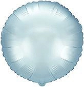 Balón foliový 45 cm Kulatý PASTELOVÝ MODRÝ