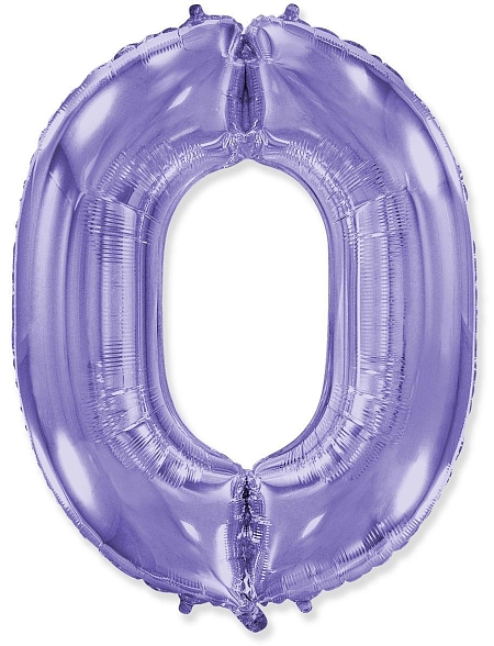 Balón foliový číslice FIALOVÁ - LILA 102 cm - 0