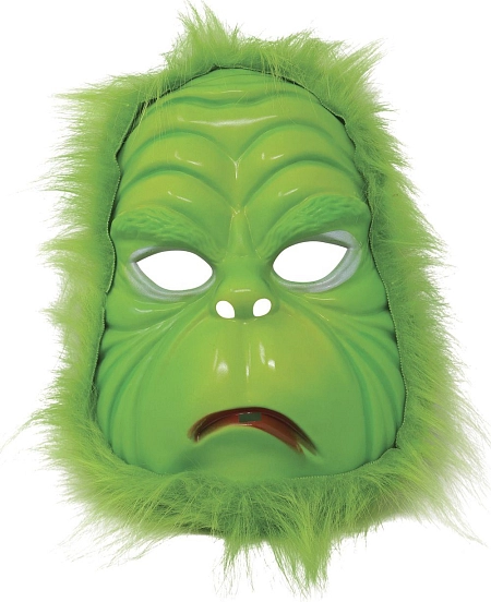 Plastová maska Grinch - Vánoce