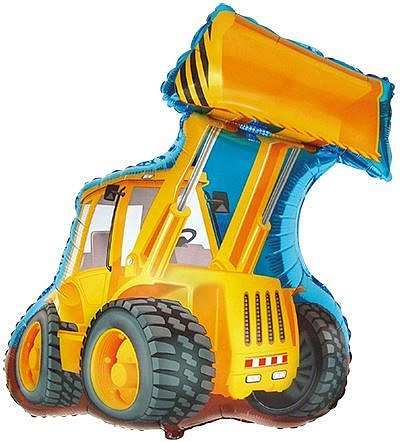 Balón foliový stavební bagr - 60 cm