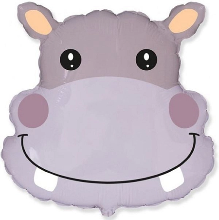 Balón foliový Hroch - safari - 56 cm