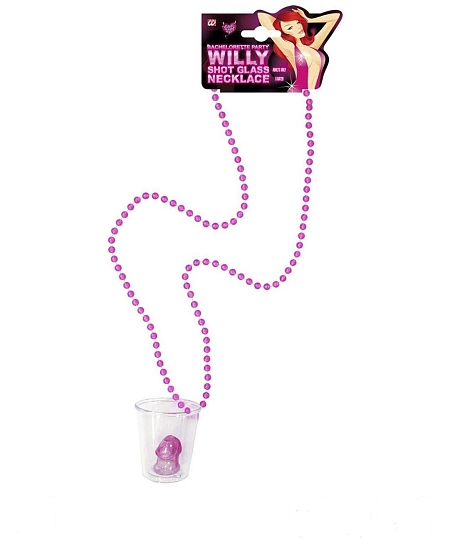 Náhrdelník párty penis s panákem - Rozlučka se svobodou