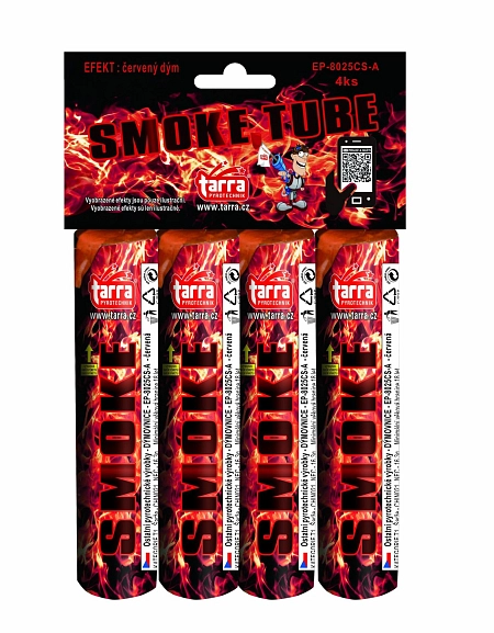 DÝMOVNICE - ČERVENÁ - 4ks - 36/4