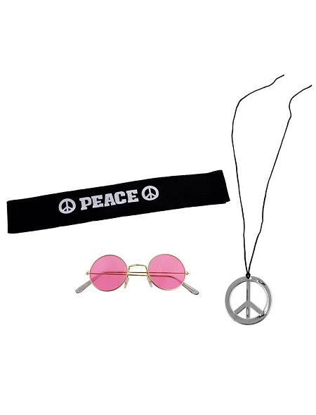 Sada Hippies - hipís - 3 ks - 60. léta