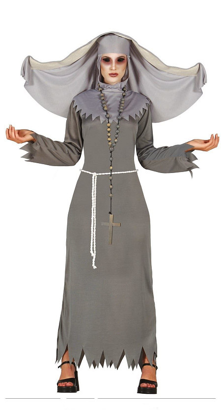 Kostým ďábel jeptiška - sestra - vel. M (38-40)  - HALLOWEEN