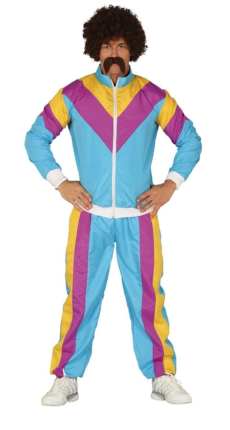 Kostým retro šusťáková - souprava 80.léta - pánský - vel. L (52 - 54)