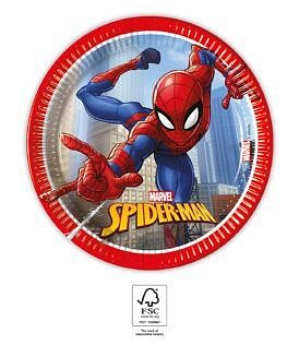 Papírový talíř Spiderman - 19,5 cm - 8 ks