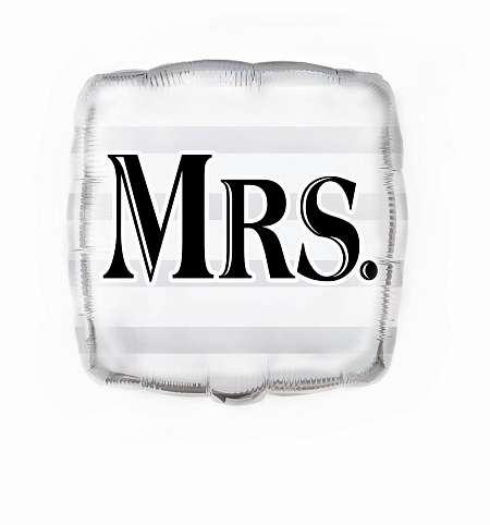 Fóliový balónek Mrs. - Svatba - 45 cm