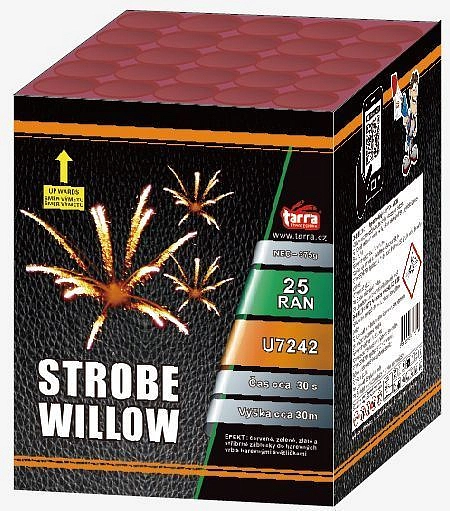 Ohňostroj - BATERIE VÝMETNIC STROBE WILLOW 25 RAN 4/1