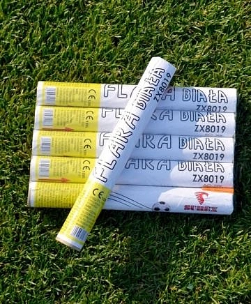 Pochodeň bílá 60 sek. - 1 ks