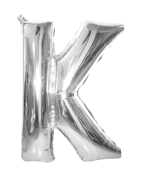 Balón foliový písmeno 'K'  102 cm