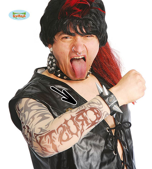 Rukáv - tetování rocker