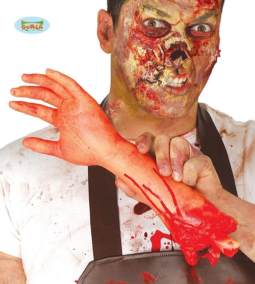 Krvavá ruka - krev - HALLOWEEN - 30 cm