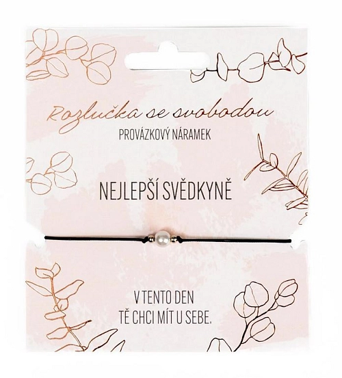 Náramek pro svědkyni s perlou - svatba