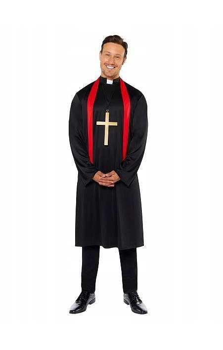 Pánský kostým kněz - Halloween - vel. M