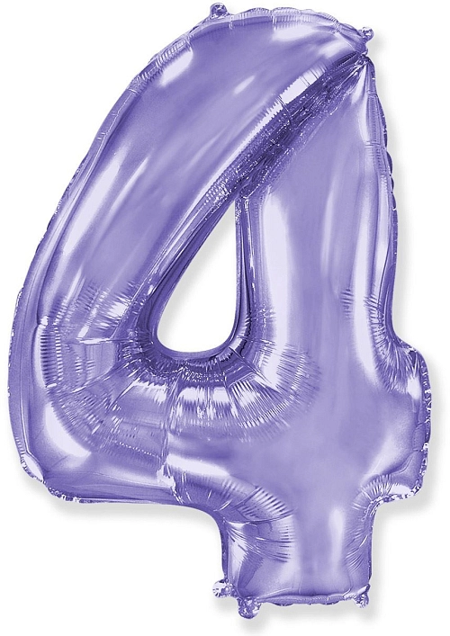 Balón foliový číslice FIALOVÁ - LILA 102 cm - 4
