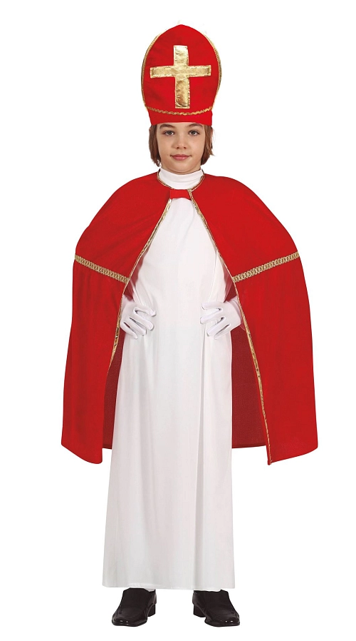 Dětský kostým - plášť Mikuláš - Vánoce - 75 cm - unisex