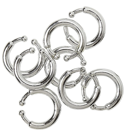 Sada falešných piercingových kroužků - piercing - 8 ks