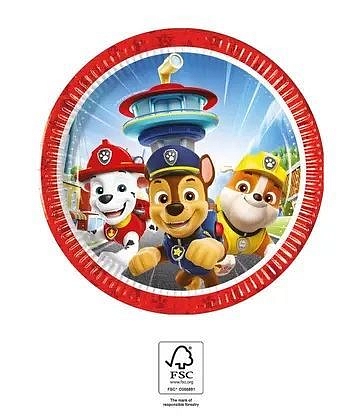 Papírové talíře Tlapková patrola - Paw Patrol - 20 cm - 8 ks