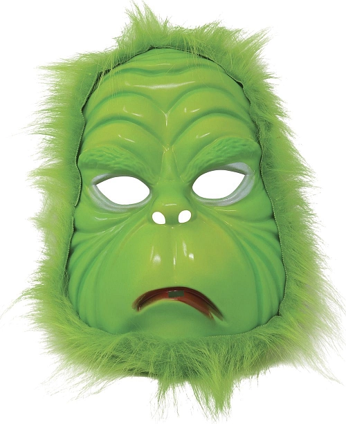 Plastová maska Grinch - Vánoce