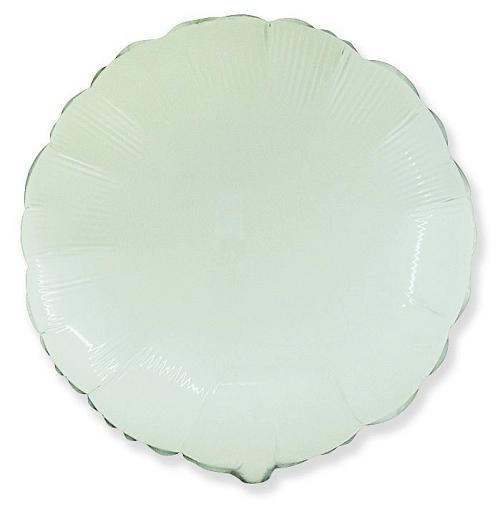 Balón foliový 45 cm Kulatý  bílý