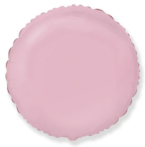 Balón foliový 45 cm Kulatý  pastelově růžový